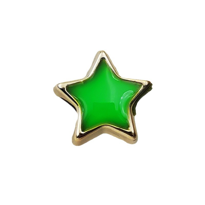 Star Enamel Acrylic Beads 13mm Large Hole Glossy Colors 50pcs 2