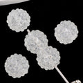 Transparent Glow In The Dark Resin Bubblegum Beads 16mm Textured 20pcs 5