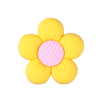 Silicone Focal Beads Flower Children Smiling Face Positive Energy 20pcs 9