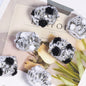 Crown Barrel Rhinestone Beads 23mm Silver Resin Alloy 5pcs 8