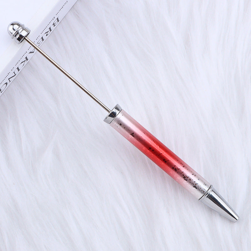 Beadable Ballpoint Pen UV Plating Starry Sky Sequins Gradient Colorful 11
