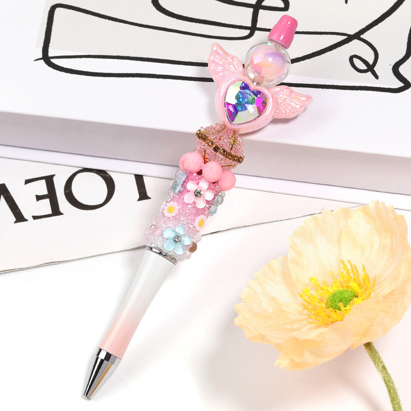 Star Moon Rhinestone Bubblegum Beads 17mm Celestial Design 10pcs 2
