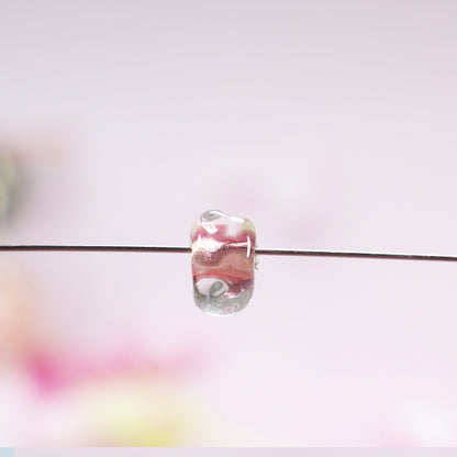 Lampwork Glass Beads Irregular Water Ripple Dyed Core Spacer 16mm 20pcs 13