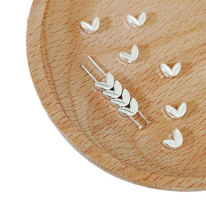 Alloy Wheat Ear Spacer Beads 7mm 100pcs Tibetan Silver and Gold Tone 5
