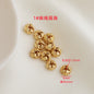 Brass Rope-Shaped Spacer Beads Coarse Texture 20pcs 6