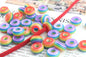 Resin Donut Spacer Beads 14mm Colorful 500pcs 9