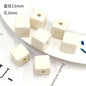 Rubberized Spray Painted Square Acrylic Beads 13mm 50pcs 10