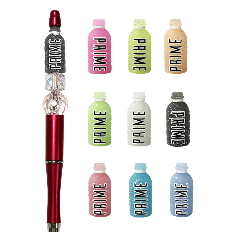 Silicone 3D Focal Beads Luminescent Energy Bottle With PAIME Text 5