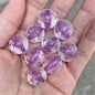 Matte Star Pattern Acrylic Beads 16mm Dyed Core 100pcs 3