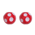 Bright Polka Dot Resin Beads 12mm Glossy Multicolor 20pcs 5