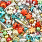 Mixed Style Acrylic Beads Colorful Hearts Bows Gems Assorted 15