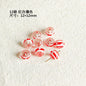 Hand Painted Transparent Glass Beads 12-14mm Christmas Series 1pc 5