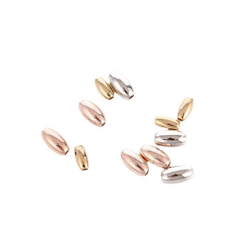 Elliptical Acrylic Beads 3mm 6mm 4mm 8mm Metallic CCB Plastic 500pcs 5