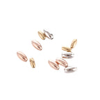Elliptical Acrylic Beads 3mm 6mm 4mm 8mm Metallic CCB Plastic 500pcs 5