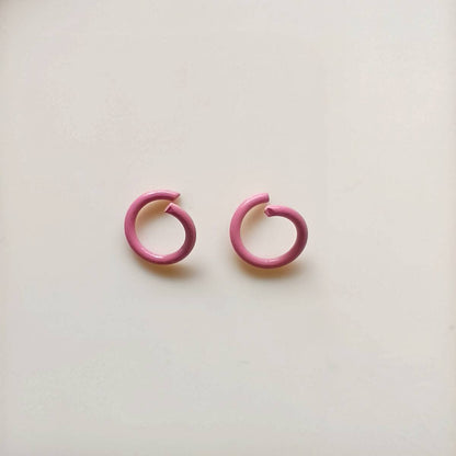 Metal Painted Jump Rings 10mm Baking Finish Colorful 500pcs 14