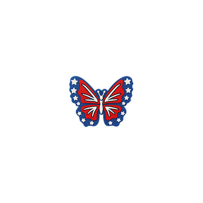 Silicone Focal Beads Independence Day Patriotic Icons 20pcs 5