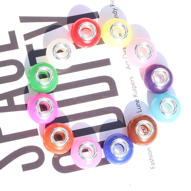 Acrylic Round Spacer Beads 14mm Glow In The Dark Dyed 4