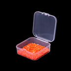 Colorful Clear Square Plastic Bead Storage Boxes 5.5x5.5x2cm 10pcs 4
