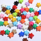 Glow Star Acrylic Beads 11mm Glossy Vibrant Colors 50pcs 4
