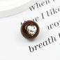 Painted Butterfly and Bear Acrylic Beads Imitation Zirconia Embedded 6pcs 10
