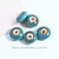 Ceramic UFO Spacer Beads 12mm Vintage Fambe Blaze 40pcs 9