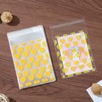 Self Adhesive OPP Bags Full Heart Pattern 8x10+3cm 200pcs 6
