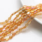 Electroplated Melon Seed Glass Beads 8mm 11mm Teardrop Iridescent 30pcs 12