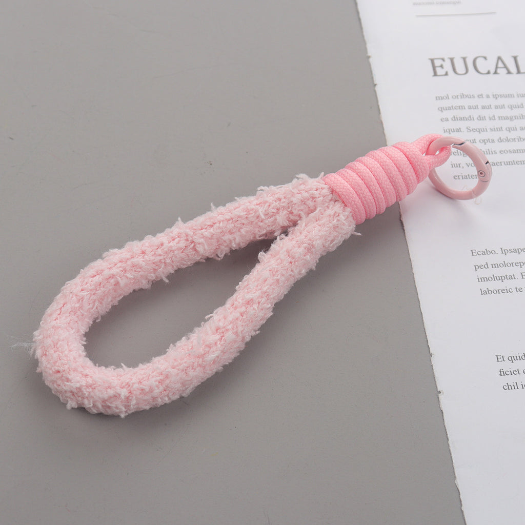 Plush Phone Charm Candy Color Soft Polyester Loop 2pcs 16cm 6