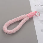 Plush Phone Charm Candy Color Soft Polyester Loop 2pcs 16cm 6