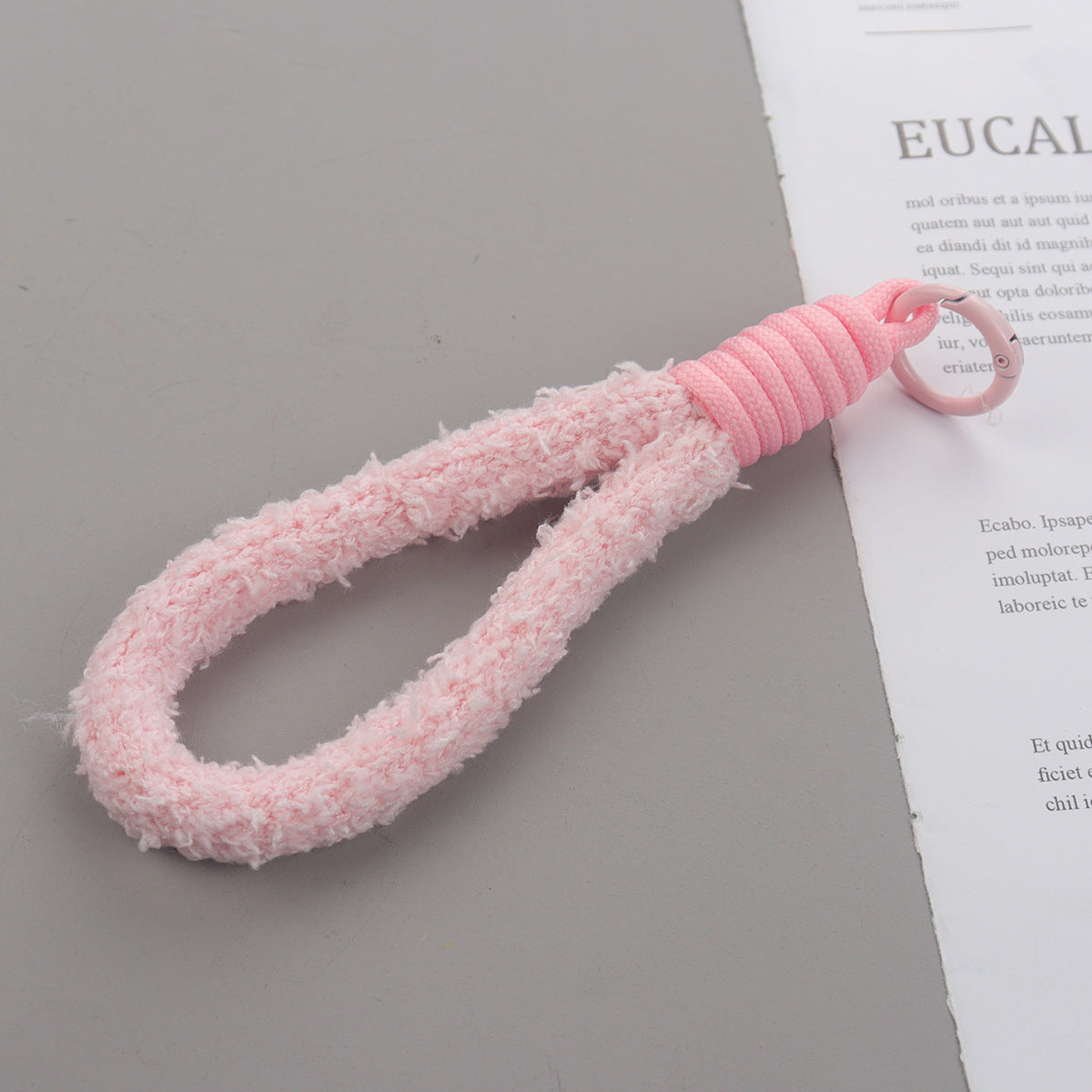 Plush Phone Charm Candy Color Soft Polyester Loop 2pcs 16cm 6