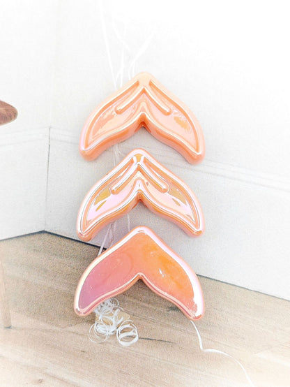 Glow Mermaid Tail Acrylic Beads 29x20x9mm Glow In The Dark 50pcs 13