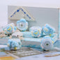 Hand Painted Acrylic Beads 16mm Blue Tone 10pcs 5