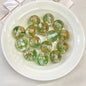 Clear Gild Tinsel Resin Beads 16mm Round Multicolor 50pcs 11
