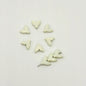 Mermaid Tail Metal Beads 10mm Pastel Painted Scales 20pcs 10