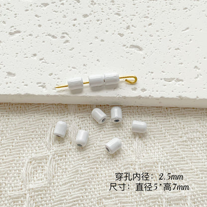Chair and Jigsaw Metal Beads Painted Colorful Glossy 20pcs 30