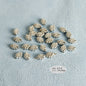 Plating Irregular Shaped Acrylic Beads Metal Colored Silver 100pcs 15