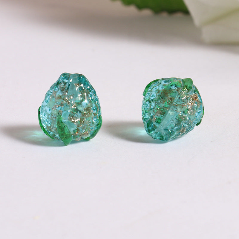 Lampwork Glass Beads Fruit Collection Glow in the Dark Detailed 20pcs 20