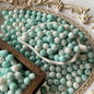 Crackle Round Glass Beads 10mm Imitation Porcelain Pastel Colors 120pcs 12
