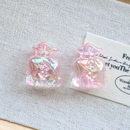 UV Plating Money Bag Acrylic Beads 22mm Translucent Pastel 20pcs 7