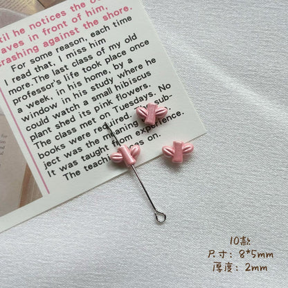 Tulip Metal Beads 3D Painted Pastel Colors 10pcs 15