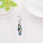 Enamel Astronaut Keychain Metal Zinc Alloy Space Theme Charm 53