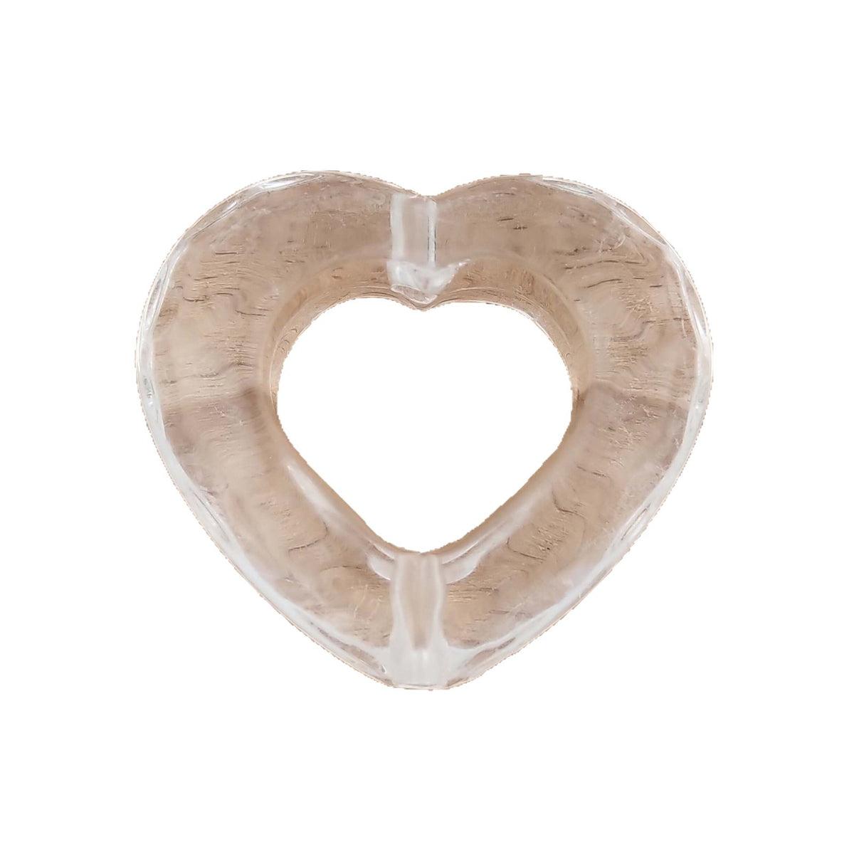 Clear Heart 26mm Acrylic Bead Frame Transparent 40pcs 5