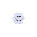 Flower Acrylic Beads 6-9mm Smiling Face Flat Pastel Mixed 100pcs 5