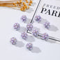 Pearl Clay Ball Rhinestone Beads 16mm Mosaic Shimmer 20pcs 10