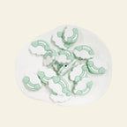 Silicone Focal Beads Cloud Rainbows Hearts Layered Design 20pcs 6