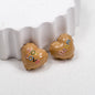 Balloon Heart Acrylic Beads 19mm Glossy Colorful Lettering 10pcs 5