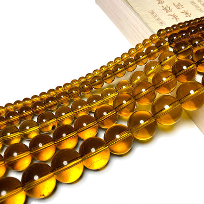 Colored Transparent Round Glass Beads 12mm Assorted Colors 31pcs 7