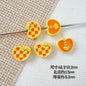 Star and Heart Metal Beads 13mm Baking Painted Houndstooth 10pcs 20