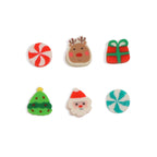 Christmas Santa Claus Clay Beads 10mm Multicolor 100pcs 5