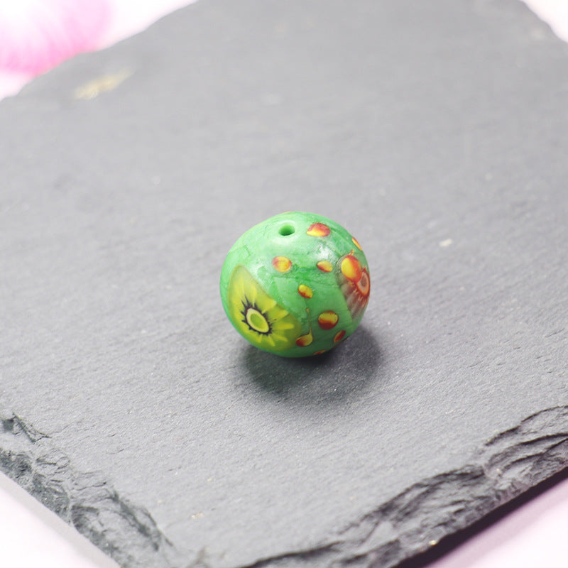 Vintage Phoenix Eye Lampwork Glass Beads 20mm Round 10pcs 22